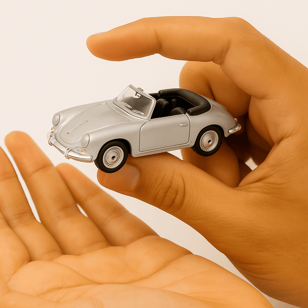 Auto Porsche 356B Escala 1:60 - Welly - Toyng Chile