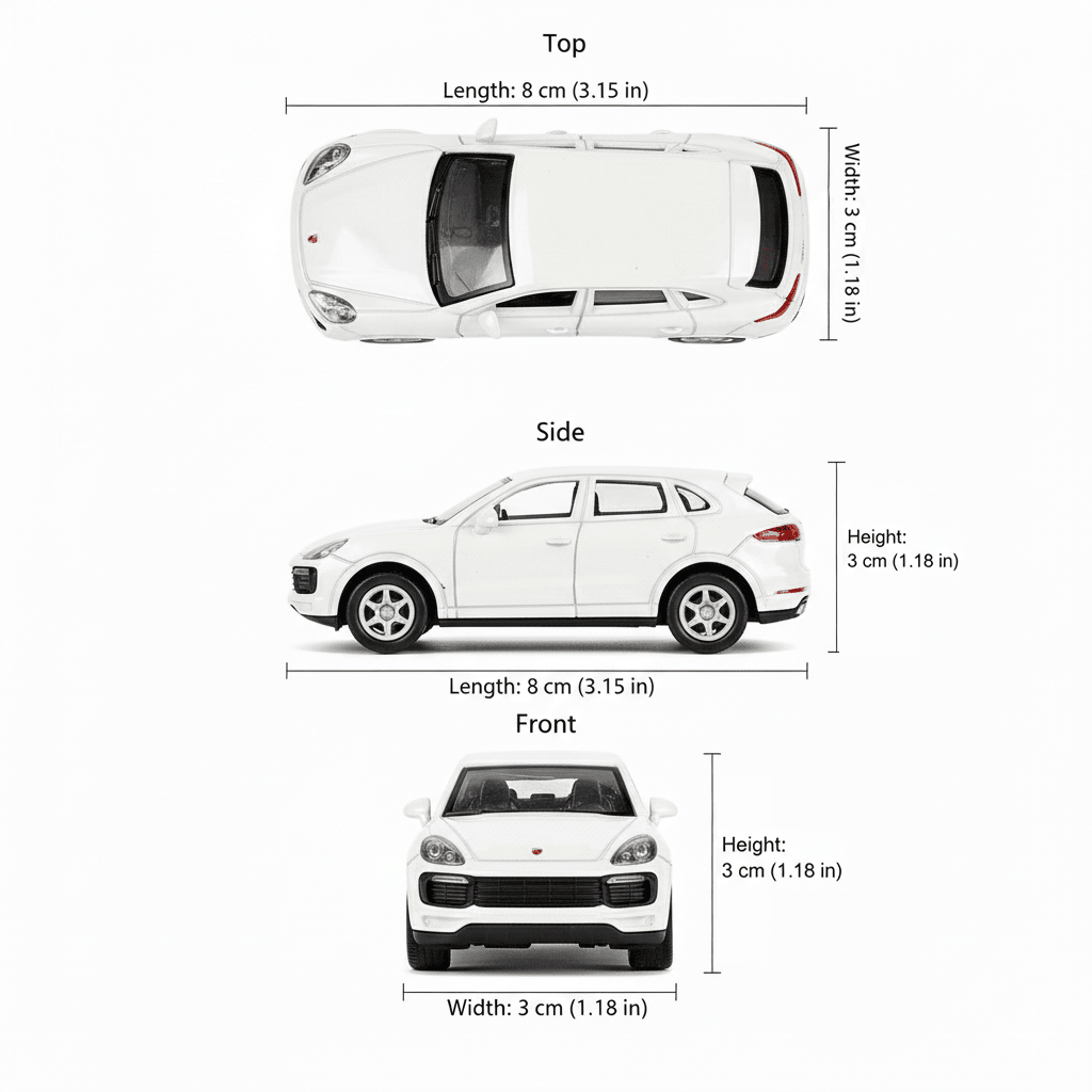Auto Porsche Cayenne Turbo Escala 1:60 - Welly - Toyng Chile