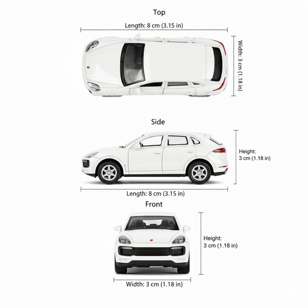 Auto Porsche Cayenne Turbo Escala 1:60 - Welly - Toyng Chile