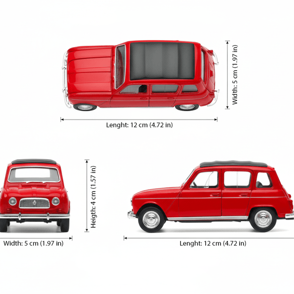 Auto Renault 4 Escala 1:34:39 - Welly - Toyng Chile
