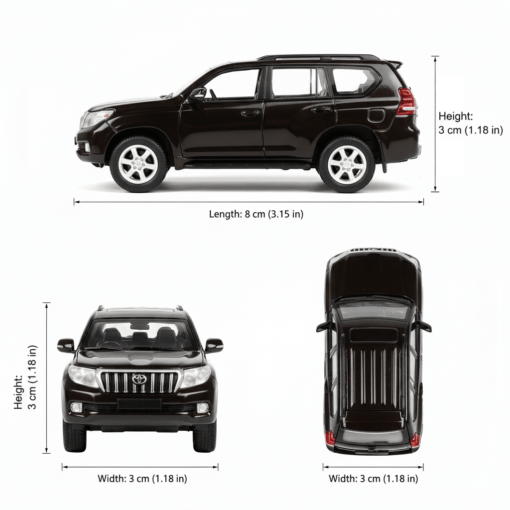 Auto Toyota Land Cruiser Prado Escala 1:60 - Welly - Toyng Chile