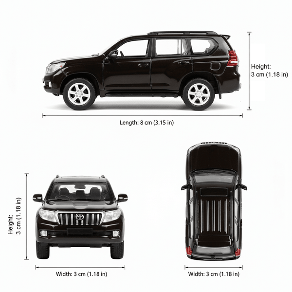 Auto Toyota Land Cruiser Prado Escala 1:60 - Welly - Toyng Chile