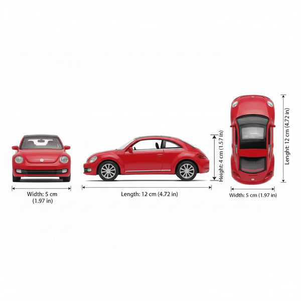 Auto Volkswagen The Beetle Escala 1:34:39 - Welly - Toyng Chile