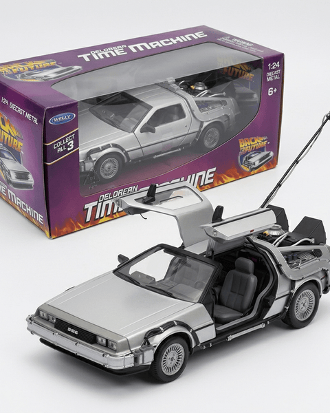 Back To The Future I Delorean Escala 1:24 - Welly - Toyng Chile