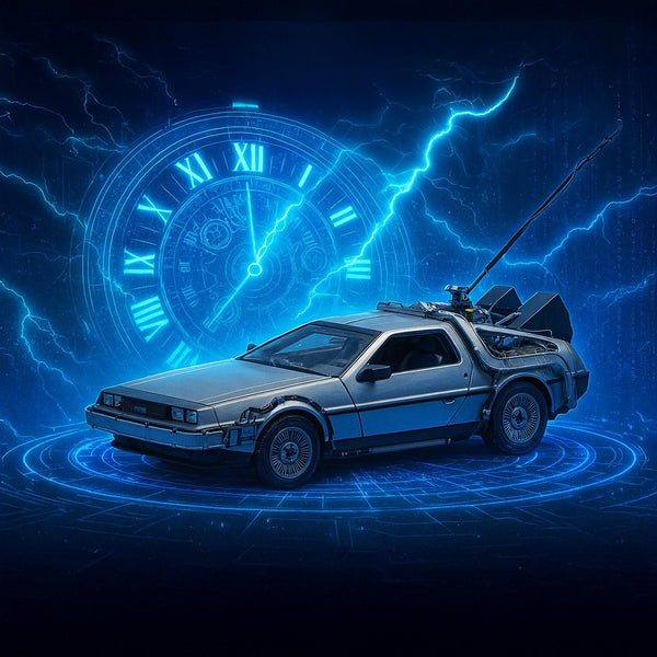 Back To The Future I Delorean Escala 1:24 - Welly - Toyng Chile