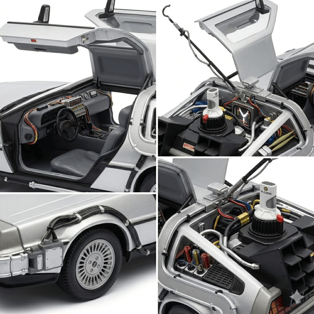 Back To The Future I Delorean Escala 1:24 - Welly - Toyng Chile