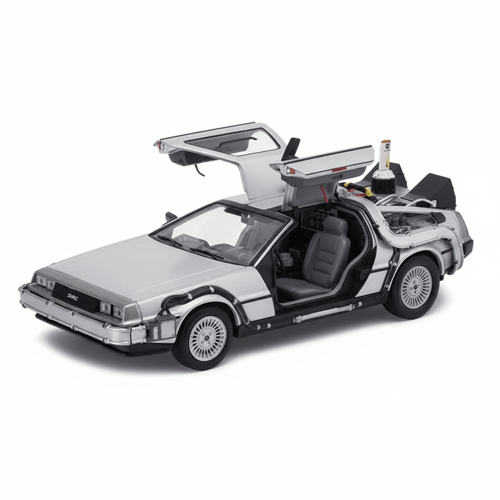 Back To The Future II Delorean Escala 1:24 - Welly - Toyng Chile