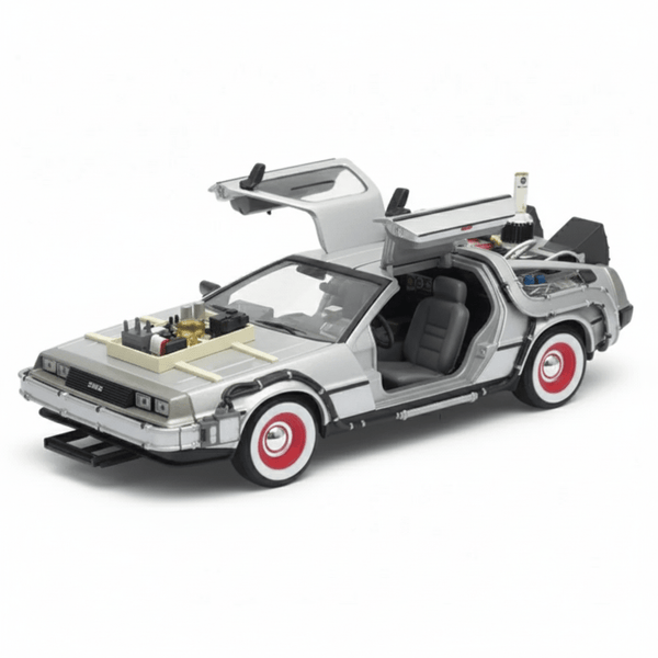 Back To The Future III Delorean Escala 1:24 - Welly - Toyng Chile