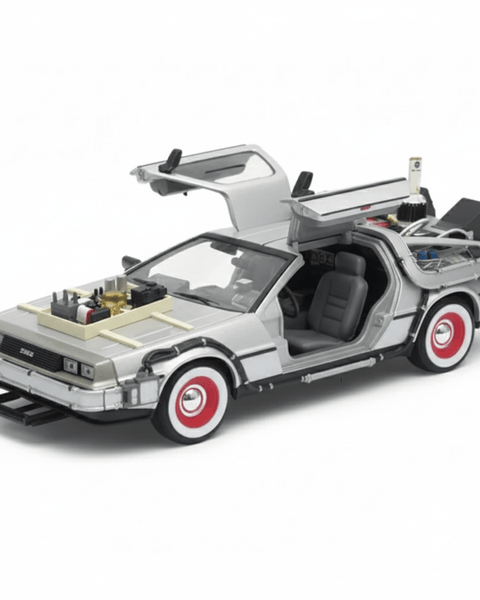 Back To The Future III Delorean Escala 1:24 - Welly - Toyng Chile