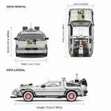 Back To The Future III Delorean Escala 1:24 - Welly - Toyng Chile