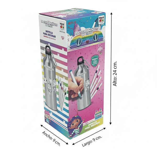 Botella Para Decorar - Gabby's Dollhouse - Toyng Chile