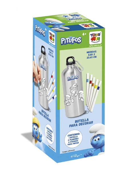 Botella Para Decorar - Pitufos - Toyng Chile