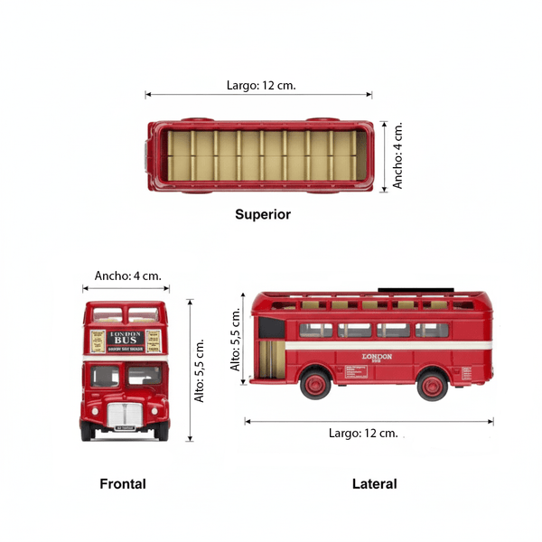 Bus London Bus (Open - Top) - Welly - Toyng Chile
