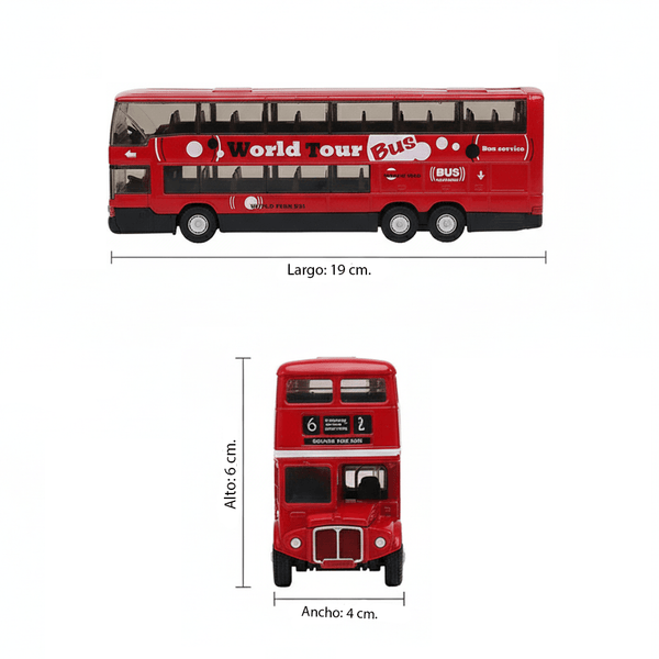 Bus Mercedes Benz MB 0 404 DD Escala 1:64 - Welly - Toyng Chile