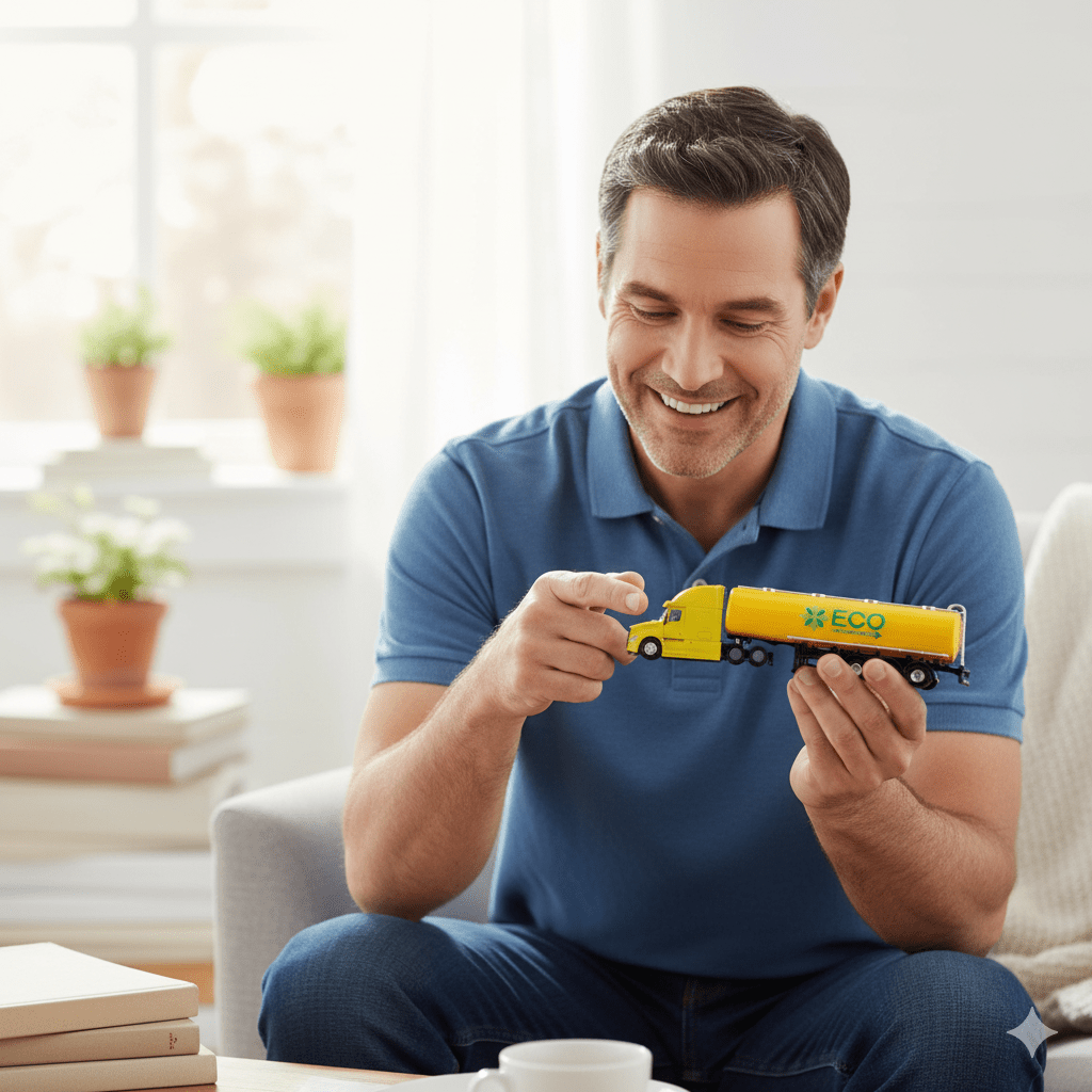 Camión Freightliner Oil Tanker Escala 1:64 - Welly - Toyng Chile