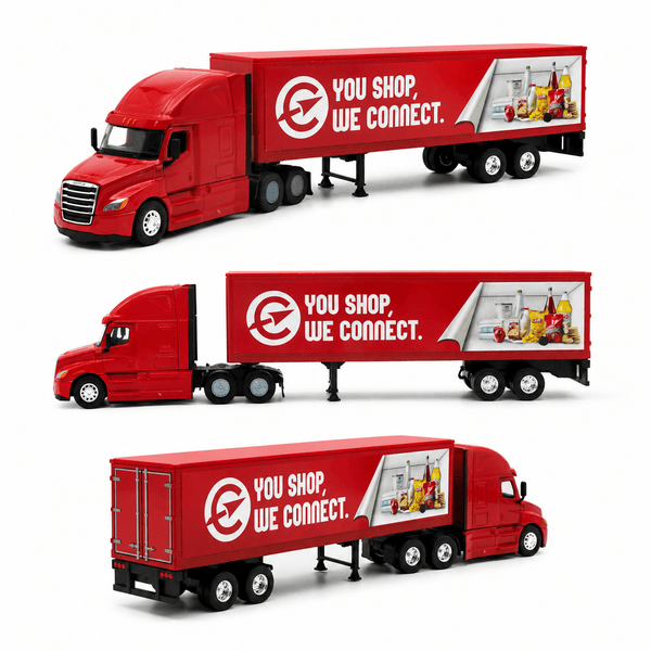 Camión Freightliner Tractor Trailer Escala 1:64 - Welly - Toyng Chile