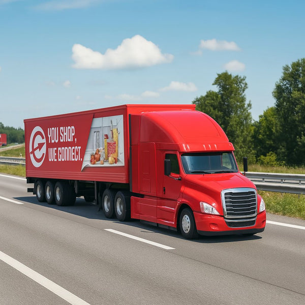 Camión Freightliner Tractor Trailer Escala 1:64 - Welly - Toyng Chile