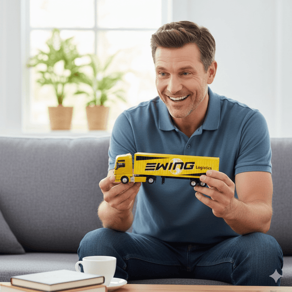 Camión MAN TGX XXL Logging Trailer Escala 1:64 - Welly - Toyng Chile