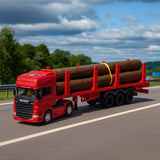 Camión Scania Logging Trailer Burdeo Escala 1:64 - Welly - Toyng Chile
