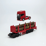 Camión Scania Logging Trailer Burdeo Escala 1:64 - Welly - Toyng Chile