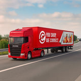 Camión Scania Logging Trailer Rojo Escala 1:64 - Welly - Toyng Chile