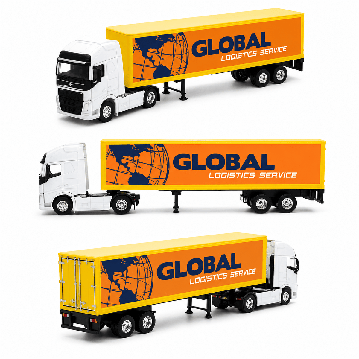Camión Volvo Tractor Trailer Escala 1:64 - Welly - Toyng Chile