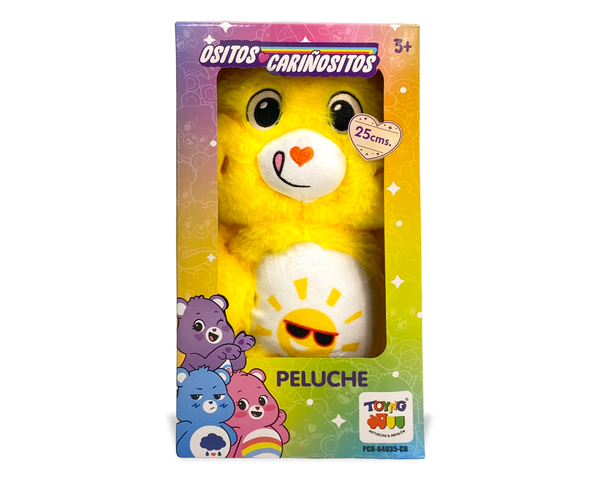 Peluche Divertosito Amarillo 25Cm en Caja - Ositos Cariñositos