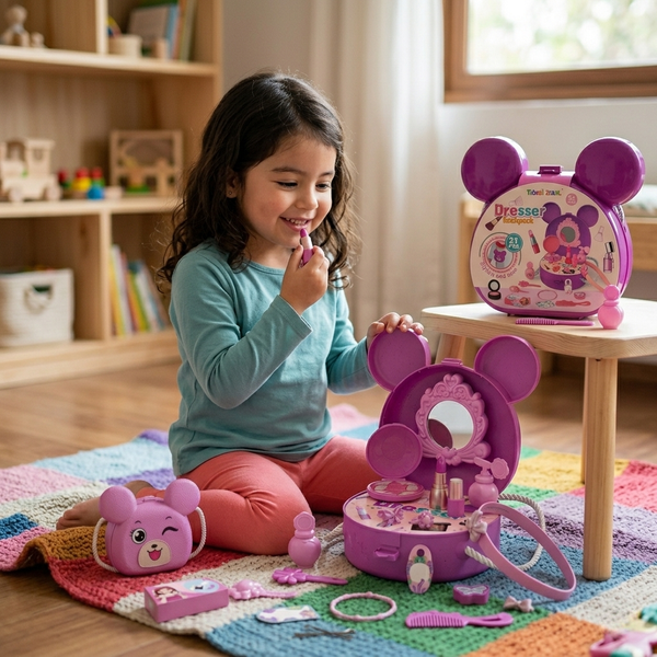Cartera Infantil de Osita + Accesorios de Belleza – Toyng - Toyng Chile