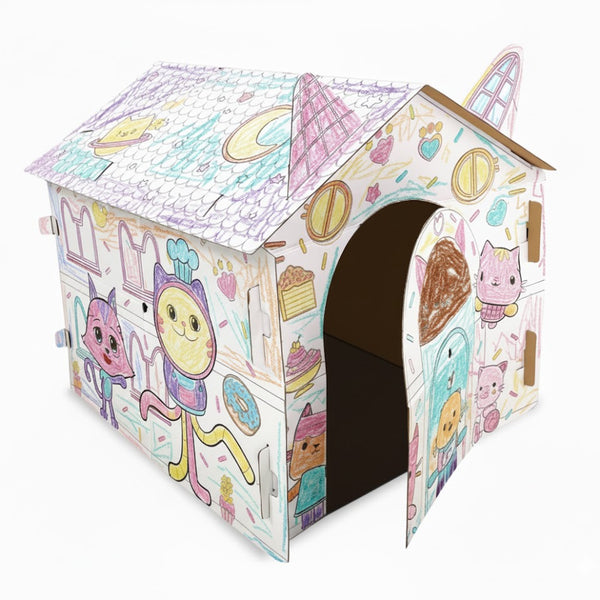 Casa para Armar, Pintar y Jugar (Grande) – Gabby’s Dollhouse