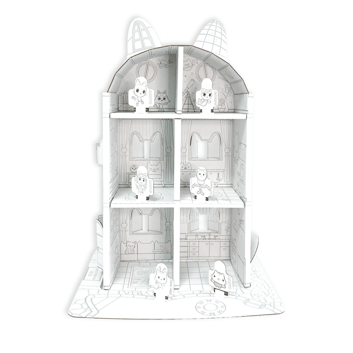 Casa para Armar, Pintar y Jugar (Chica) – Gabby’s Dollhouse - Toyng Chile