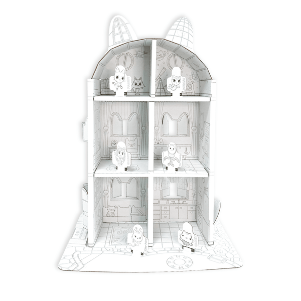 Casa para Armar, Pintar y Jugar (Chica) – Gabby’s Dollhouse - Toyng Chile