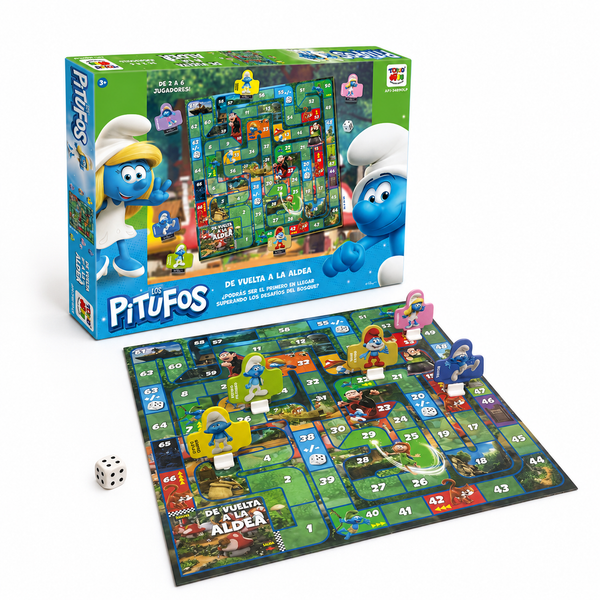 Juego de Mesa Vuelta A La Aldea - Los Pitufos