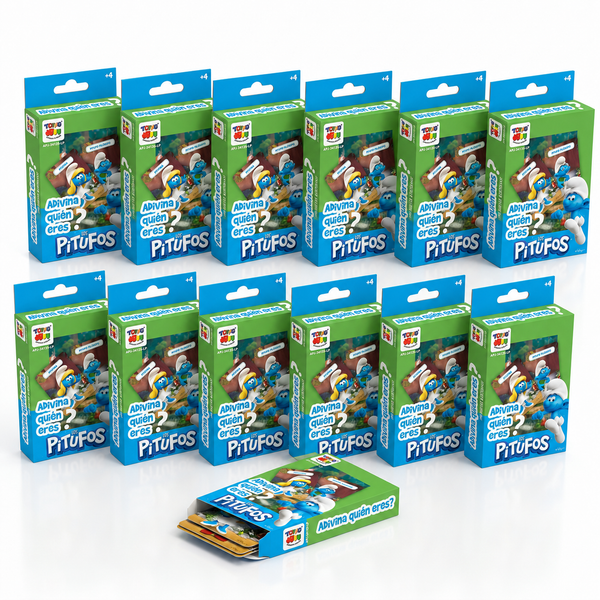 Pack 12 Flash Cards Adivina Quién Eres Los Pitufos