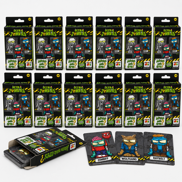 Pack 12 Flash Cards Adivina Quién Eres Ultra Zombies