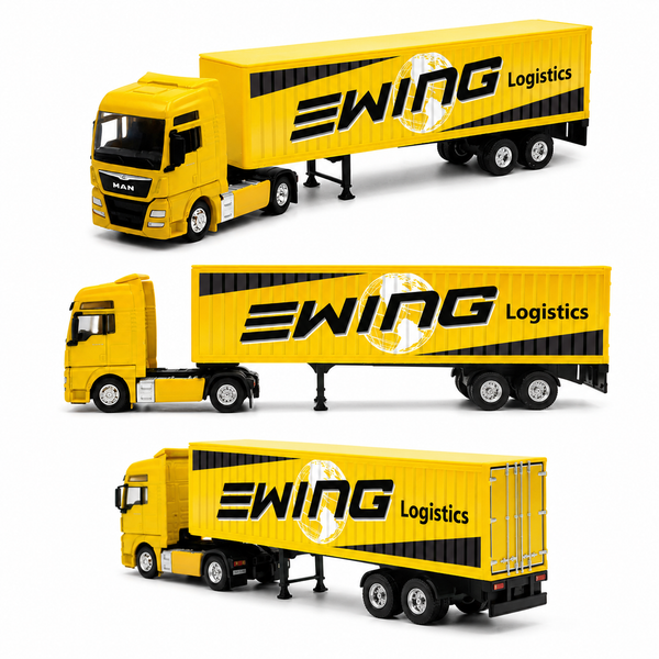 Camión MAN TGX XXL Logging Trailer Escala 1:64 - Welly