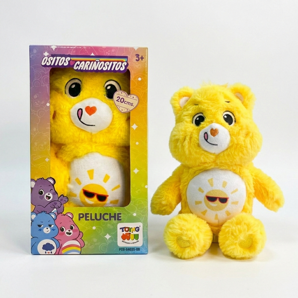Peluche Divertosito Amarillo 20 Cm - Ositos Cariñositos