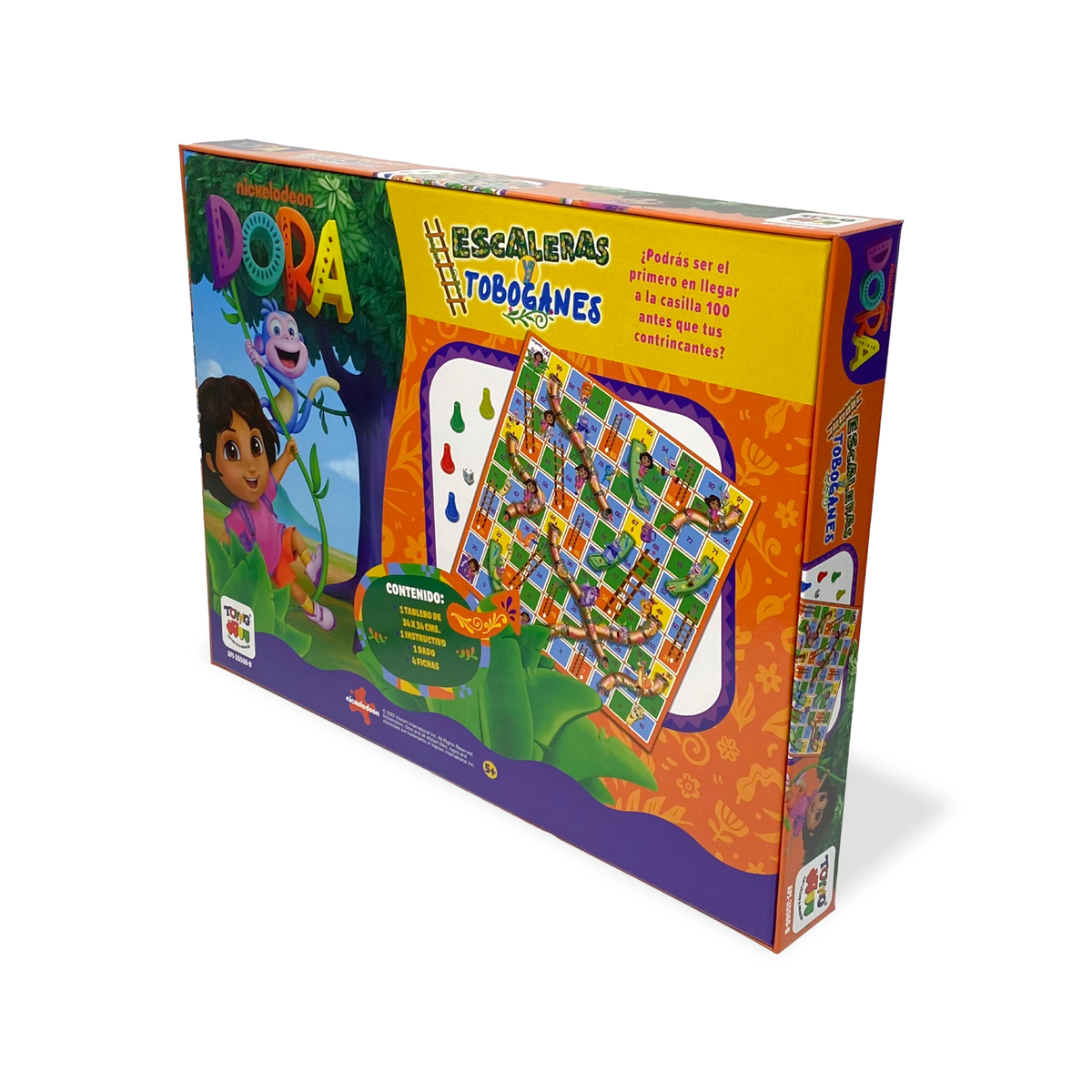 Juego de Mesa Escalera Y Toboganes - Dora La Exploradora