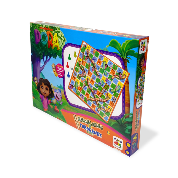Juego de Mesa Escalera Y Toboganes - Dora La Exploradora