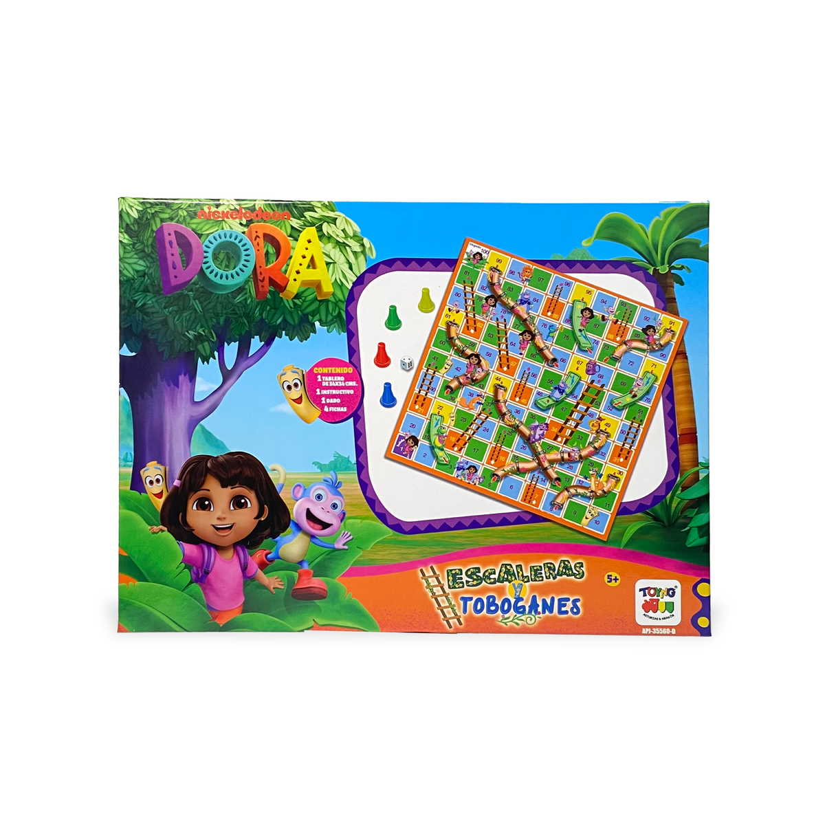 Juego de Mesa Escalera Y Toboganes - Dora La Exploradora