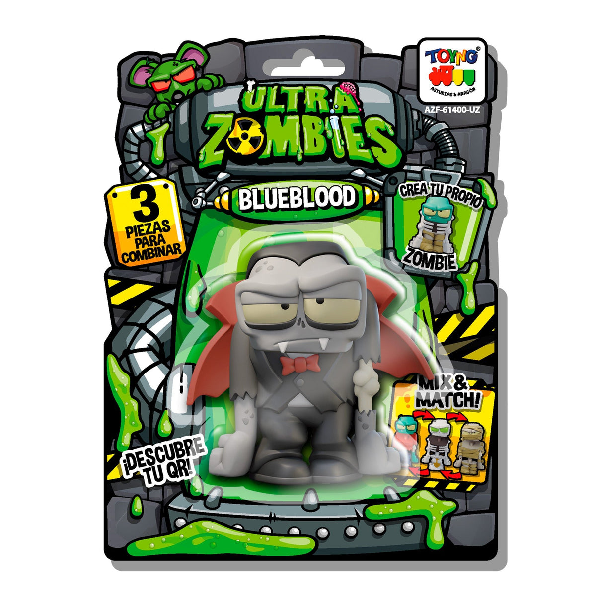 Figura Blueblood - Ultra Zombies - Toyng Chile