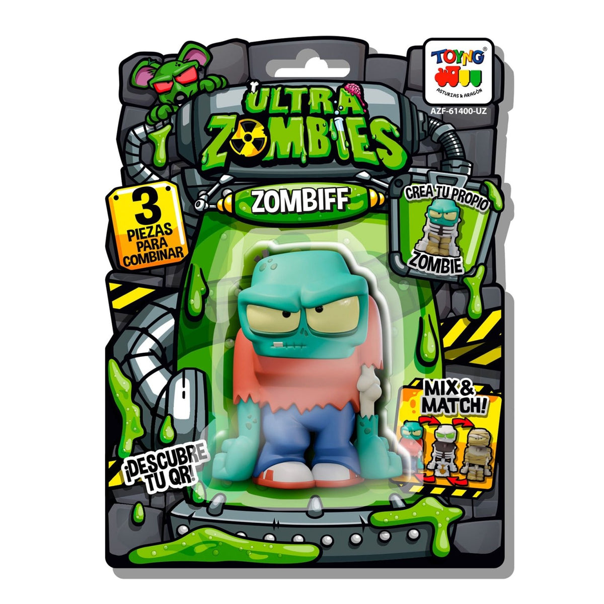 Figura Zombiff - Ultra Zombies - Toyng Chile