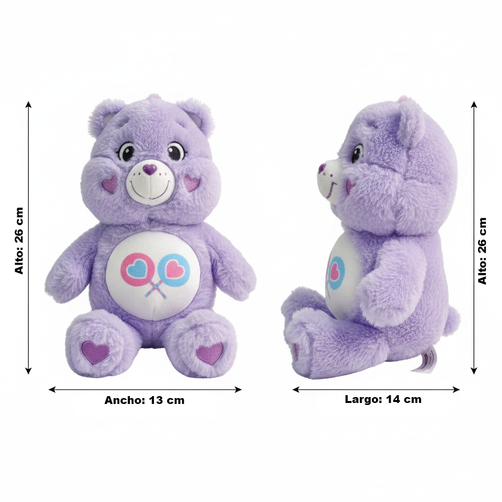 Peluche Generosita Morado 25 Cm en Caja - Ositos Cariñositos
