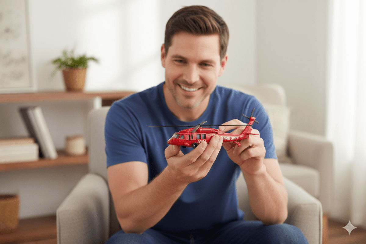 Helicoptero Blackwom Rojo - Welly - Toyng Chile