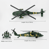 Helicoptero Blackwom Verde - Welly - Toyng Chile