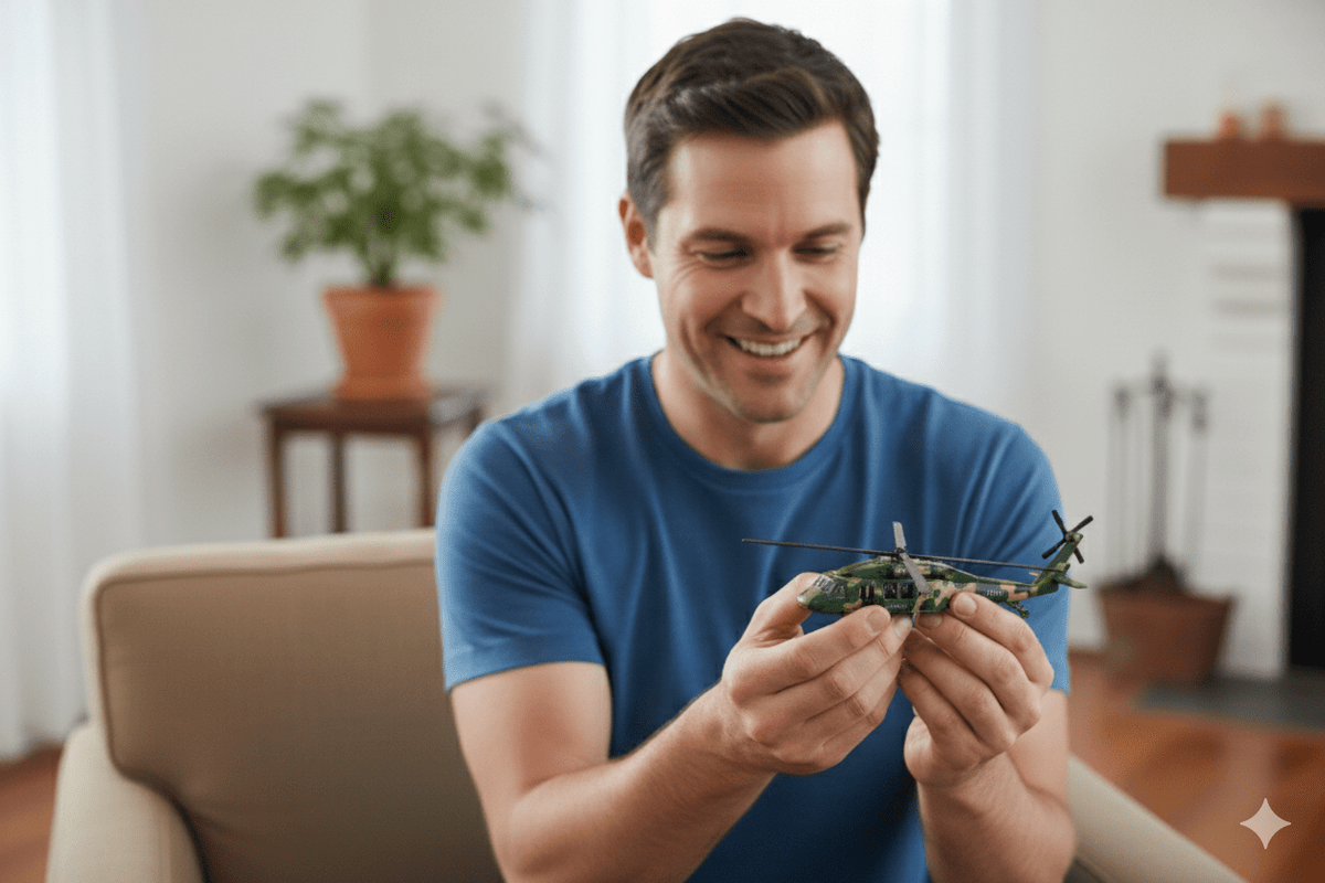 Helicoptero Blackwom Verde - Welly - Toyng Chile