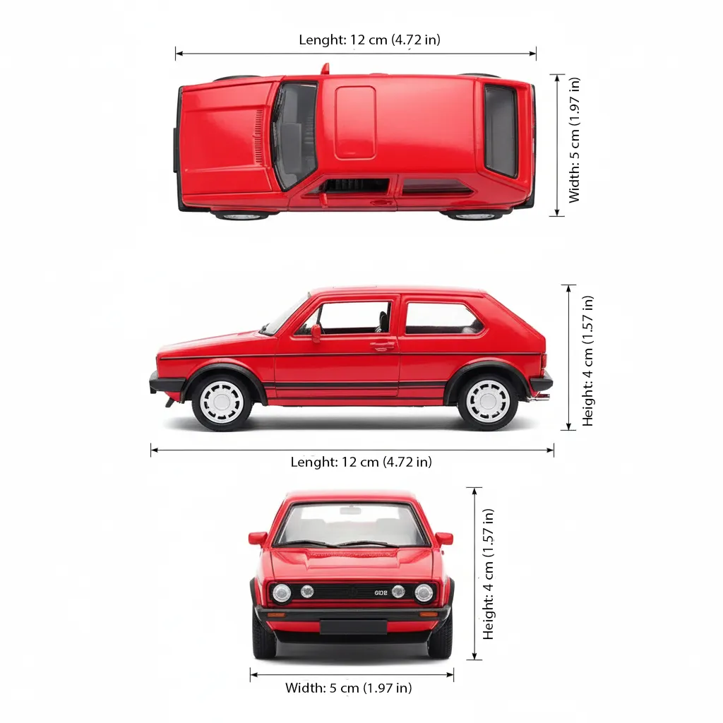 Auto Volkswagen Golf I GTI Escala 1:34:39 - Welly