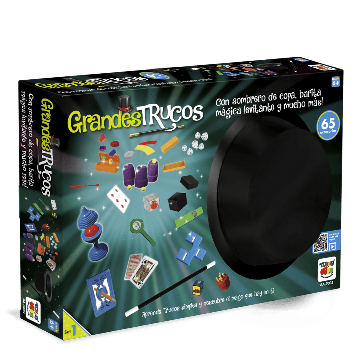 Juego de Magia Grandes Trucos Set 1 (65 Accesorios) - Toyng - Toyng Chile