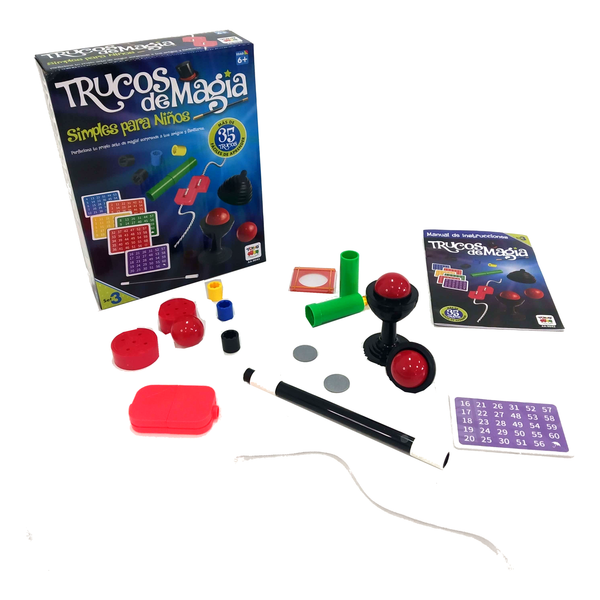 Kit De Magia Para Niños Con 75 Trucos | Incluye Video Tutoriales Y Accesorios | Aprende Magia Fácilmente