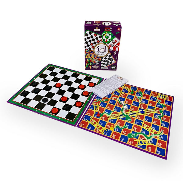 Juego de Mesa 4 en 1 Clásicos Ajedrez Ludo Damas - Toyng - Toyng Chile