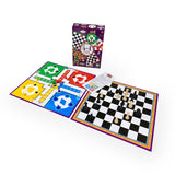 Juego de Mesa 4 en 1 Clásicos Ajedrez Ludo Damas - Toyng - Toyng Chile